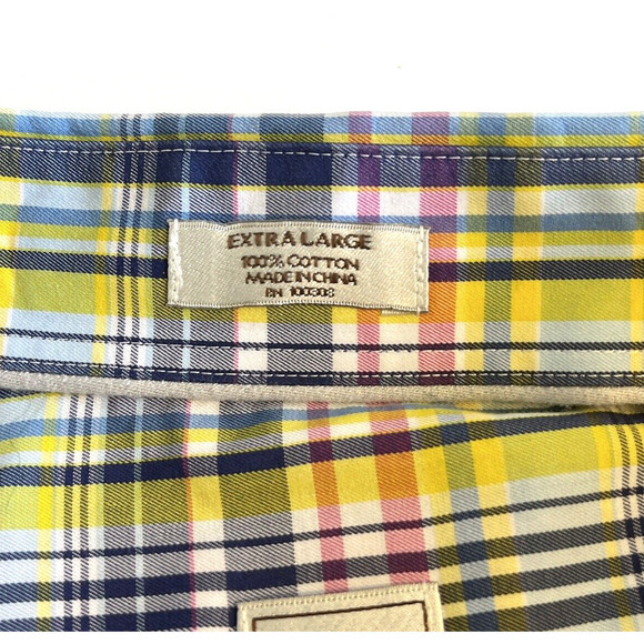 Peter Millar Mens Shirts Size XL Bold Multi Plaid Long Sleeve Button Down - Picture 5 of 9